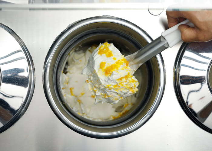 果肉とジェラート